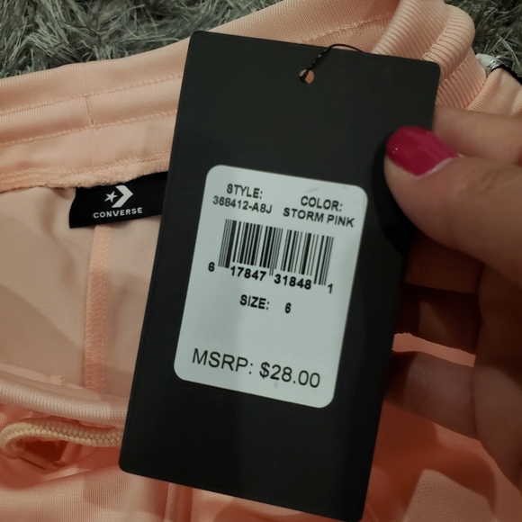 NWT Girl's Converse Light Pink Pants size 6 - Picture 6 of 7